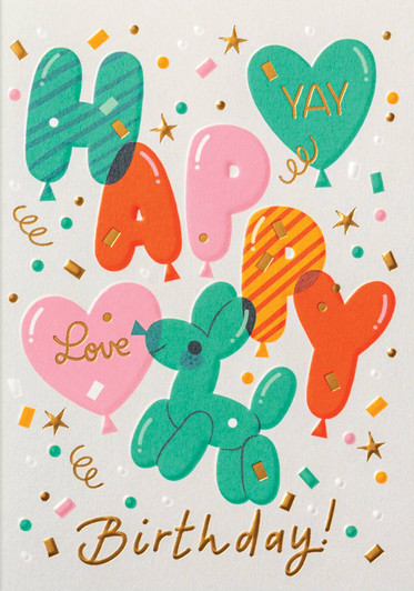 Fun Balloons | Birthday Greeting Card | LAGOM