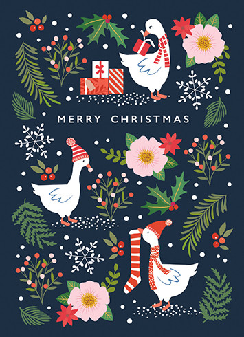 [BOXED SET] Geese | Holiday Greeting Cards | CARTE