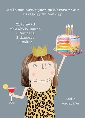 Girls Bday | Birthday Greeting Card | ROSIE MADE A THING