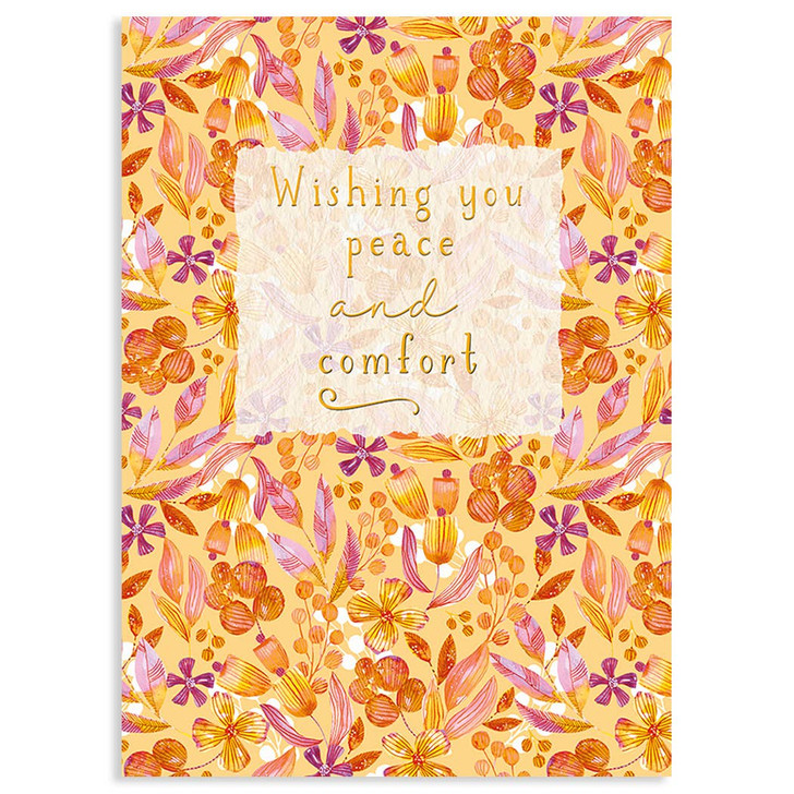 Golden Pattern | Sympathy Greeting Card | J&M MARTINEZ