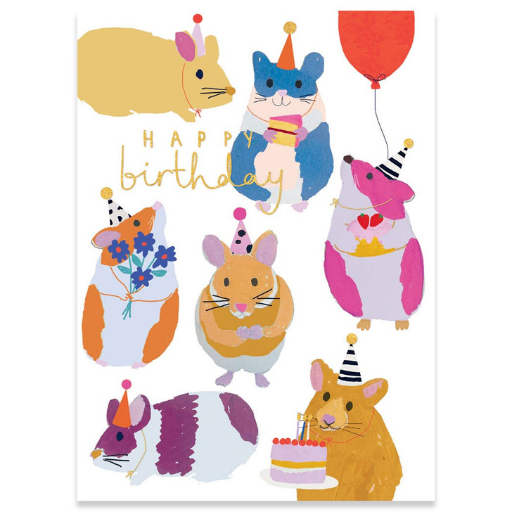 Hamster Birthday | Birthday Greeting Card | CARTE