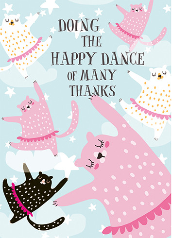 Happy Dance | Thank You Greeting Card | J&M MARTINEZ
