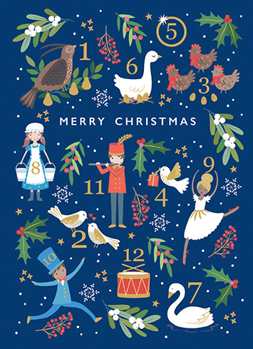 [BOXED SET] 12 Days Of Xmas | Holiday Greeting Cards | CARTE