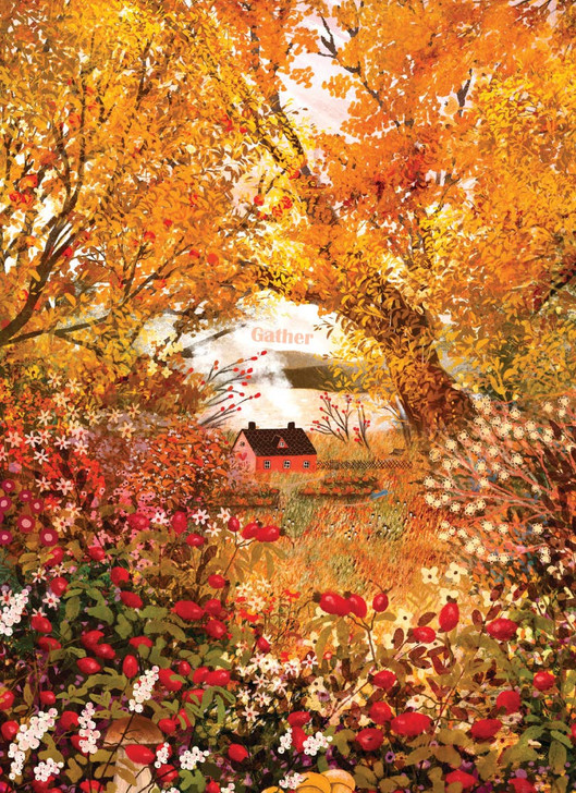 House In The Woods | Thanksgiving Greeting Card | CARTE