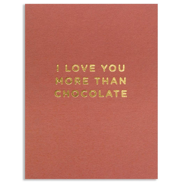 I Love You More Than Chocolate | Love Greeting Card | LAGOM