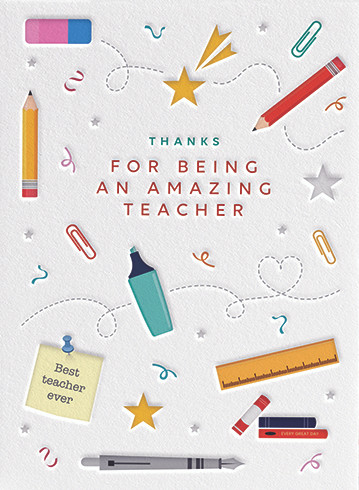 Impressed Teacher | Greeting Card | HEYYY