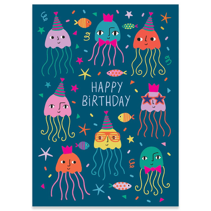 Jellyfish Birthday | Birthday Greeting Card | CARTE