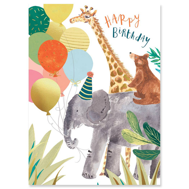 Jungle Animals | Birthday Greeting Card | LOUISE TILLER