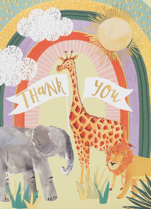 Jungle Thanks | Thank You Greeting Card | LOUISE TILLER