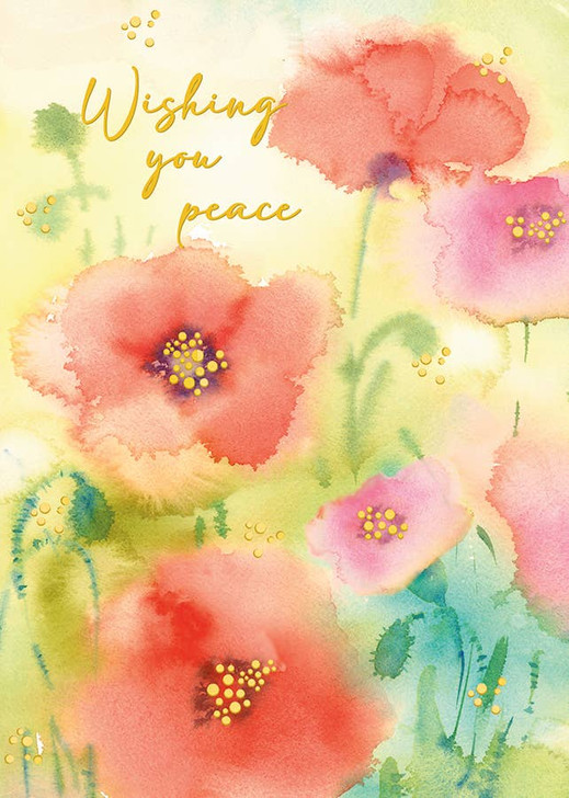 Maria Poppies | Sympathy Greeting Card | J&M MARTINEZ