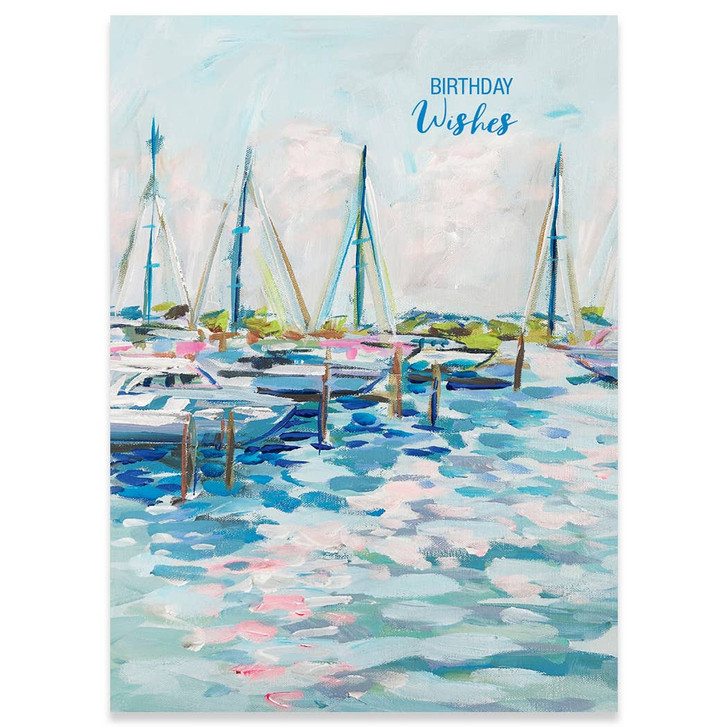 Marina At Dusk | Birthday Greeting Card | CARTE