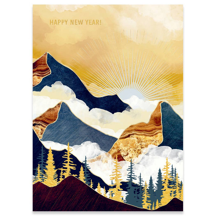 Misty Peaks | Holiday Greeting Card | CARTE