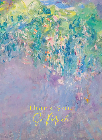 Monet's Wisteria | Thank You Greeting Card | J&M MARTINEZ