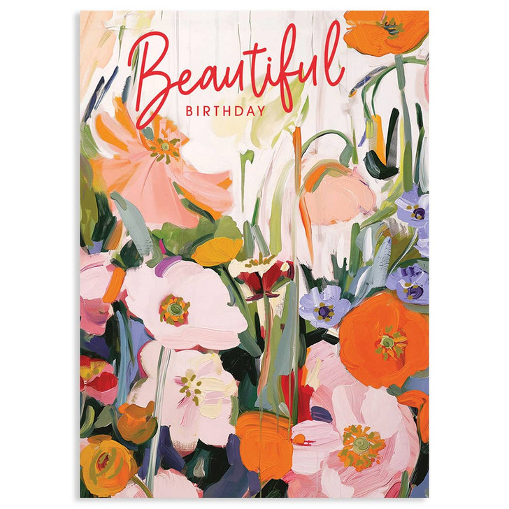 Multi-Florals Abstract | Birthday Greeting Card | LOLA