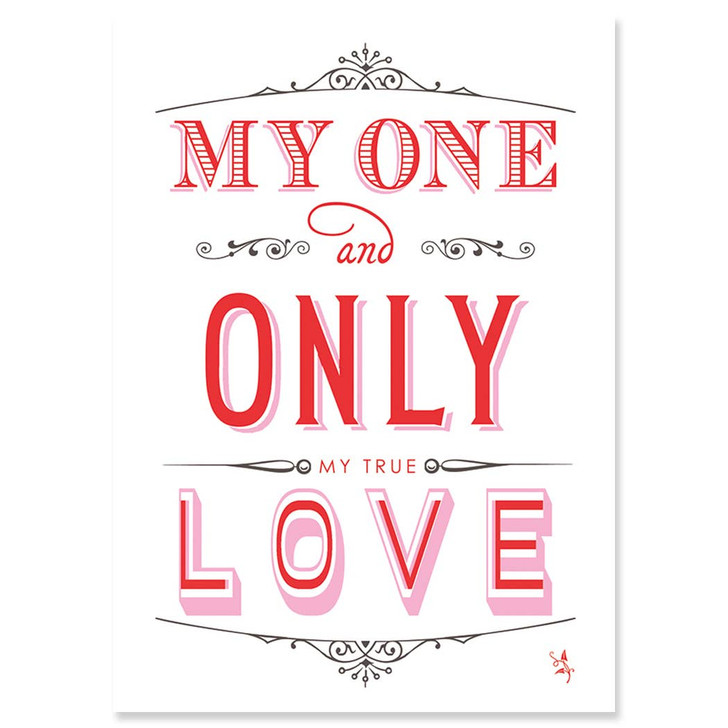 One And Only | Valentine's Day Greeting Card | J&M MARTINEZ