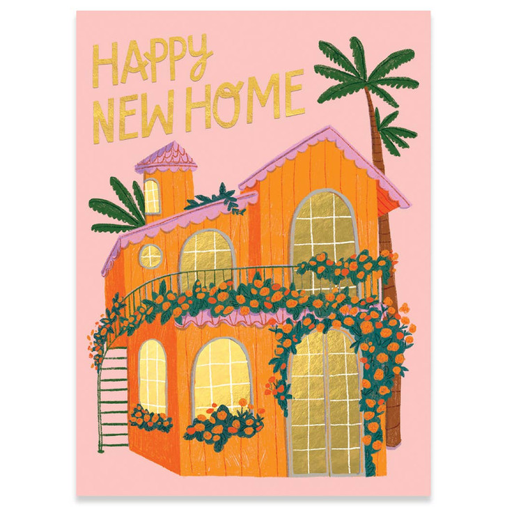 Orange House | New Home Greeting Card | CARTE