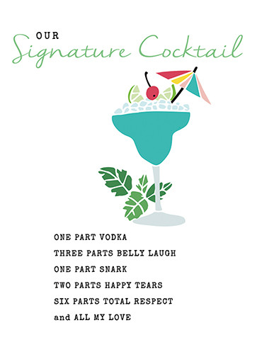 Our Cocktail | Anniversary Greeting Card | J&M MARTINEZ