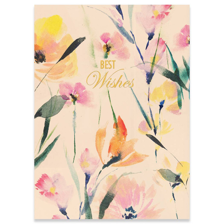 Pink Abstract Floral | Birthday Greeting Card | CARTE