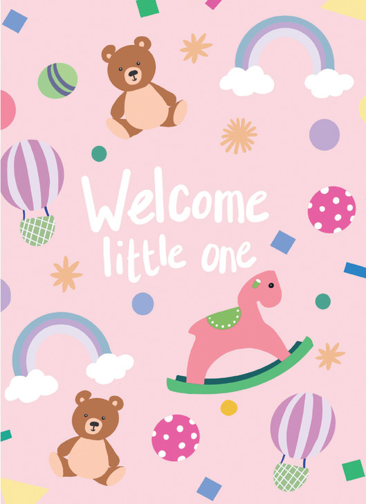 Pink Baby | New Baby Greeting Card | CARTE