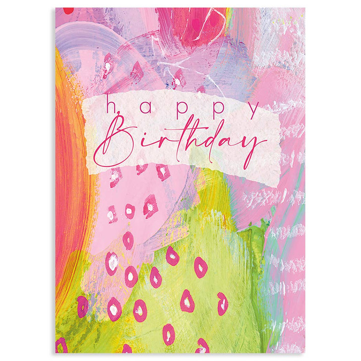 Pink Canvas | Birthday Greeting Card | J&M MARTINEZ