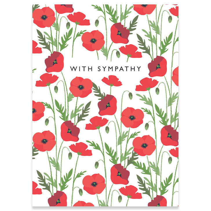 Poppies | Sympathy Greeting Card | CARTE