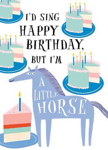 Punny Horse | Birthday Greeting Card | J&M MARTINEZ