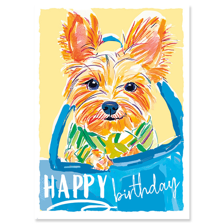 Pup In Bag | Birthday Greeting Card | J&M MARTINEZ