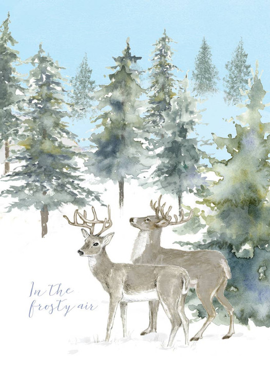 Reindeer In The Frosty Air | Holiday Greeting Card | CARTE
