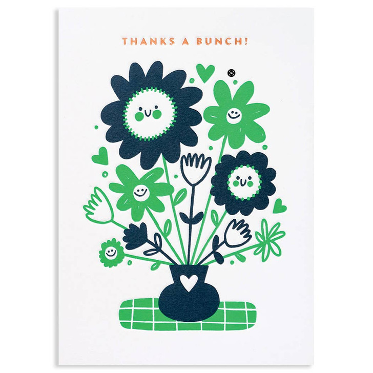 Smiley Flowers | Thank You Greeting Card | LAGOM