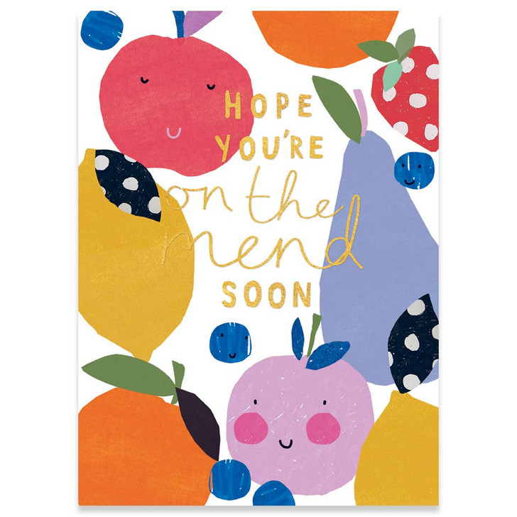 Apples And Pears | Get Well Greeting Card | CARTE