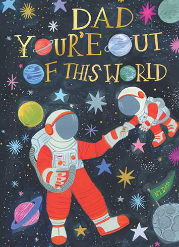 Spaceman | Father's Day Greeting Card | CARTE