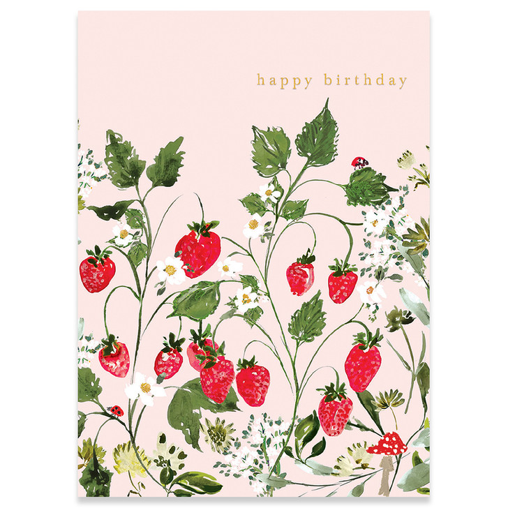 Strawberries | Birthday Greeting Card | CARTE