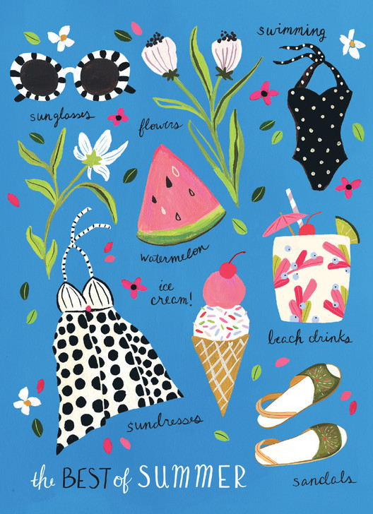 Summer Things | Birthday Greeting Card | CARTE