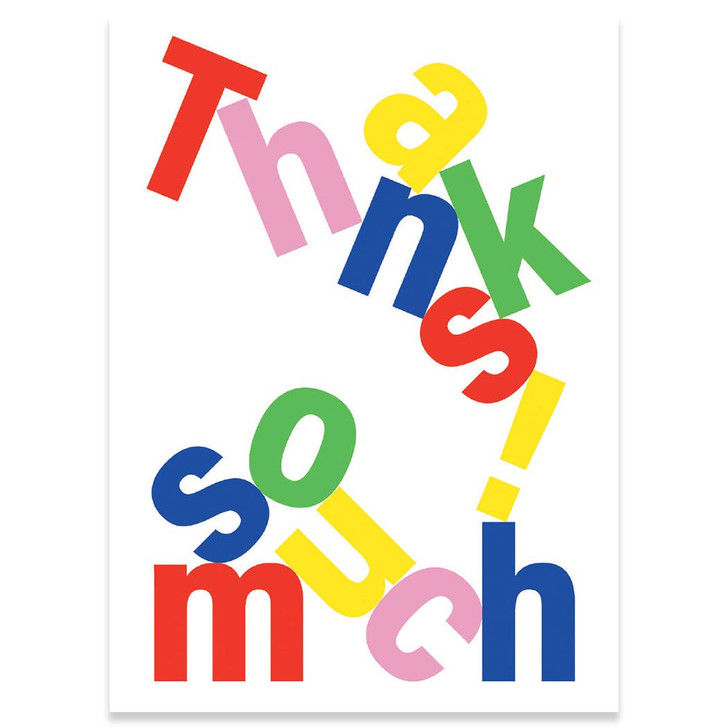 Thanks | Thank You Greeting Card | CARTE