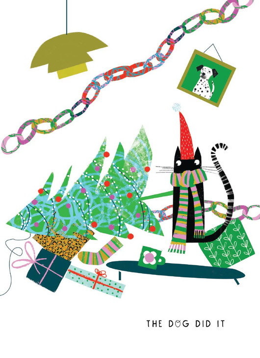 The Dog Did It. Christmas Edition | Holiday Greeting Card | CARTE