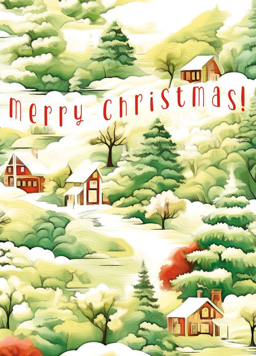 The Valley In Winter | Holiday Greeting Card | J&M MARTINEZ