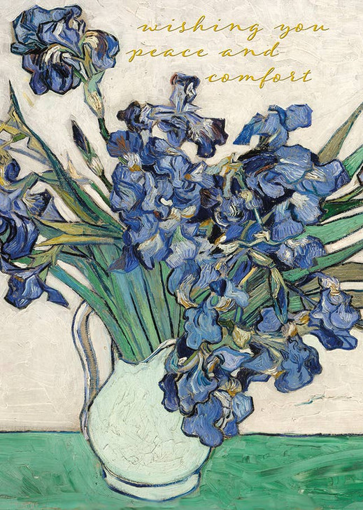 Van Gogh Irises | Sympathy Greeting Card | J&M MARTINEZ