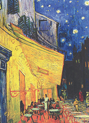 Van Gogh's Caf� | Birthday Greeting Card | J&M MARTINEZ