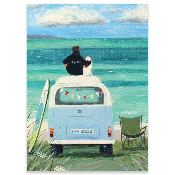 Vw Bus | Birthday Greeting Card | CARTE
