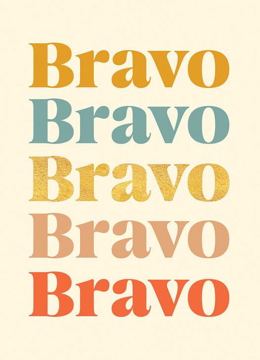 Bravo | Congratulations Greeting Card | 1973