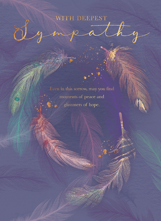 Feathers | Sympathy Greeting Card | CARTE