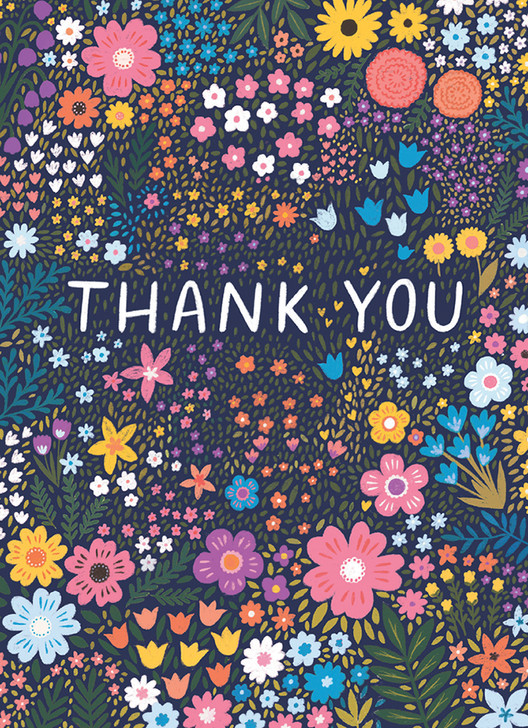 Floral Thank You | Thank You Greeting Card | CARTE (CC2433)