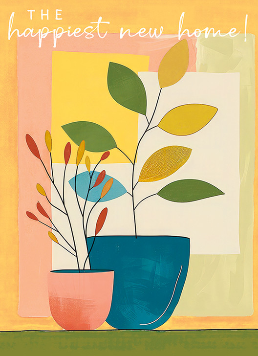 Houseplant | New Home Greeting Card | J&M MARTINEZ