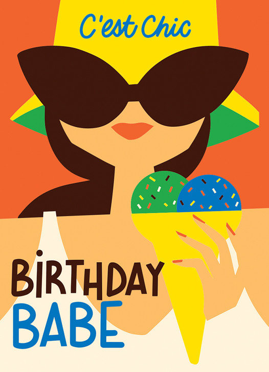 Ice Cream Sunnies | Birthday Greeting Card | 1973