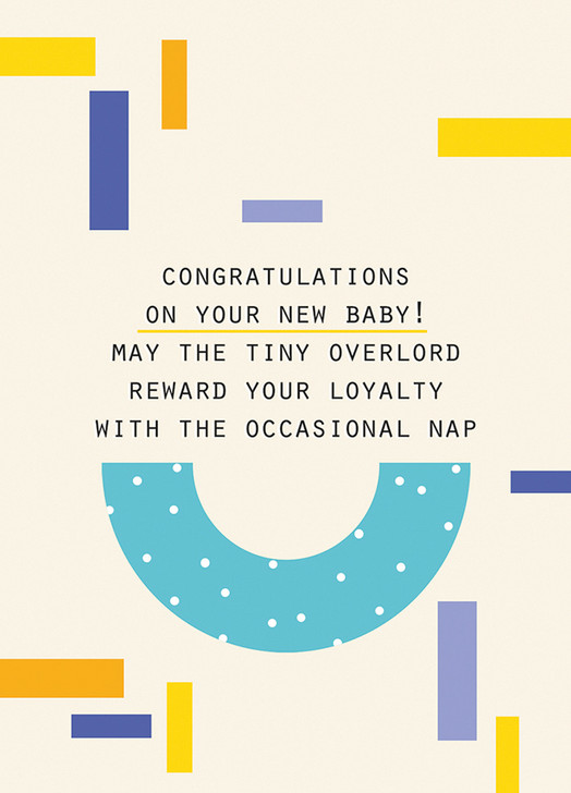 Tiny Overlord | New Baby Greeting Card | LOLA