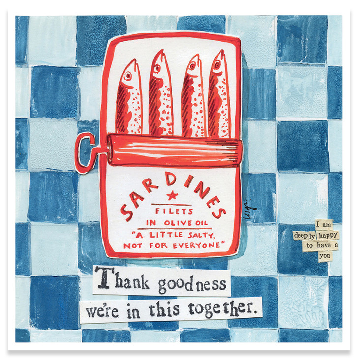 A Little Salty | Support And Encouragement Greeting Card | CURLY GIRL