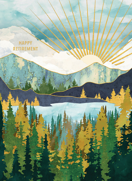 Autumn Sunrise | Retirement Greeting Card | CARTE