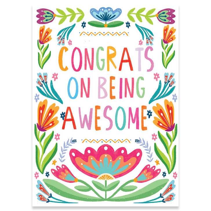 Awesome | Congratulations Greeting Card | CARTE