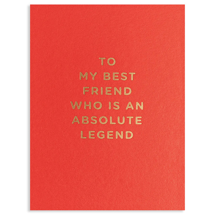 Best Friend Legend | Friendship Greeting Card | LAGOM
