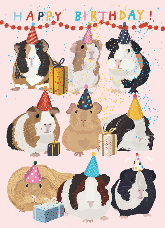 Birthday Guineas | Birthday Greeting Card | CARTE